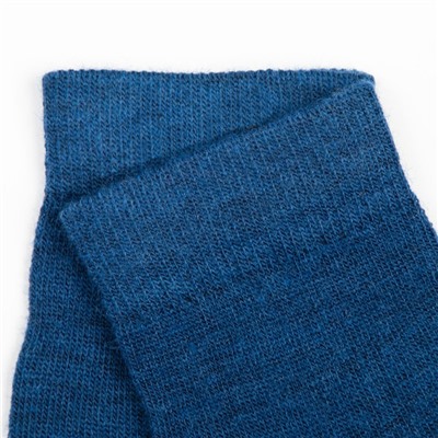 Носки женские шерстяные «Super fine», цвет синий, размер 38-40